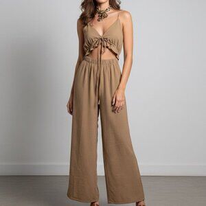 ITALY COFFEE JUMPSUIT